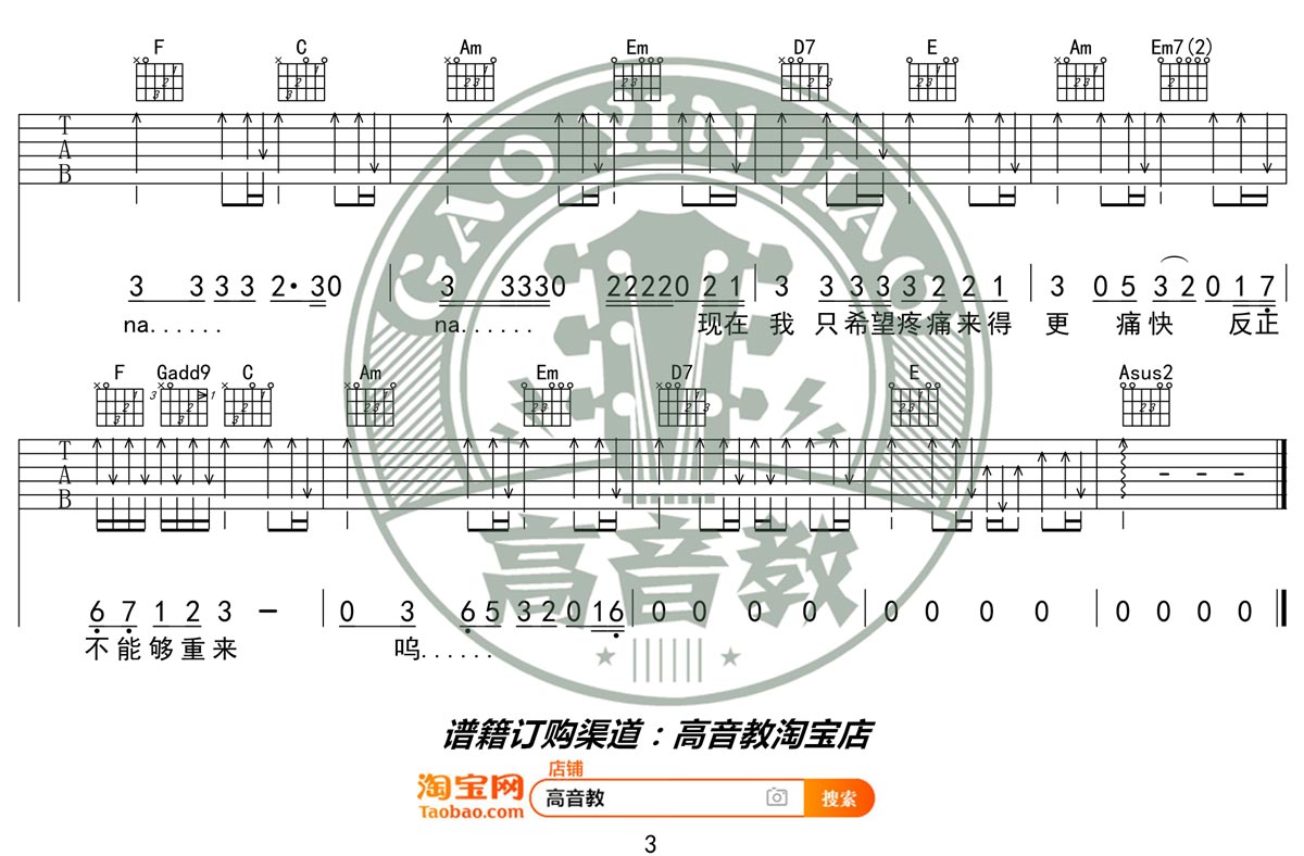 男孩吉他谱预览图