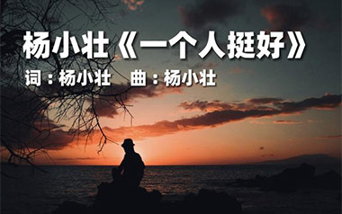 一个人挺好吉他谱_杨小壮_C调原版六线谱_弹唱教学视频