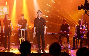 日落大道吉他谱_梁博_A调弹唱六线谱_高清图片谱