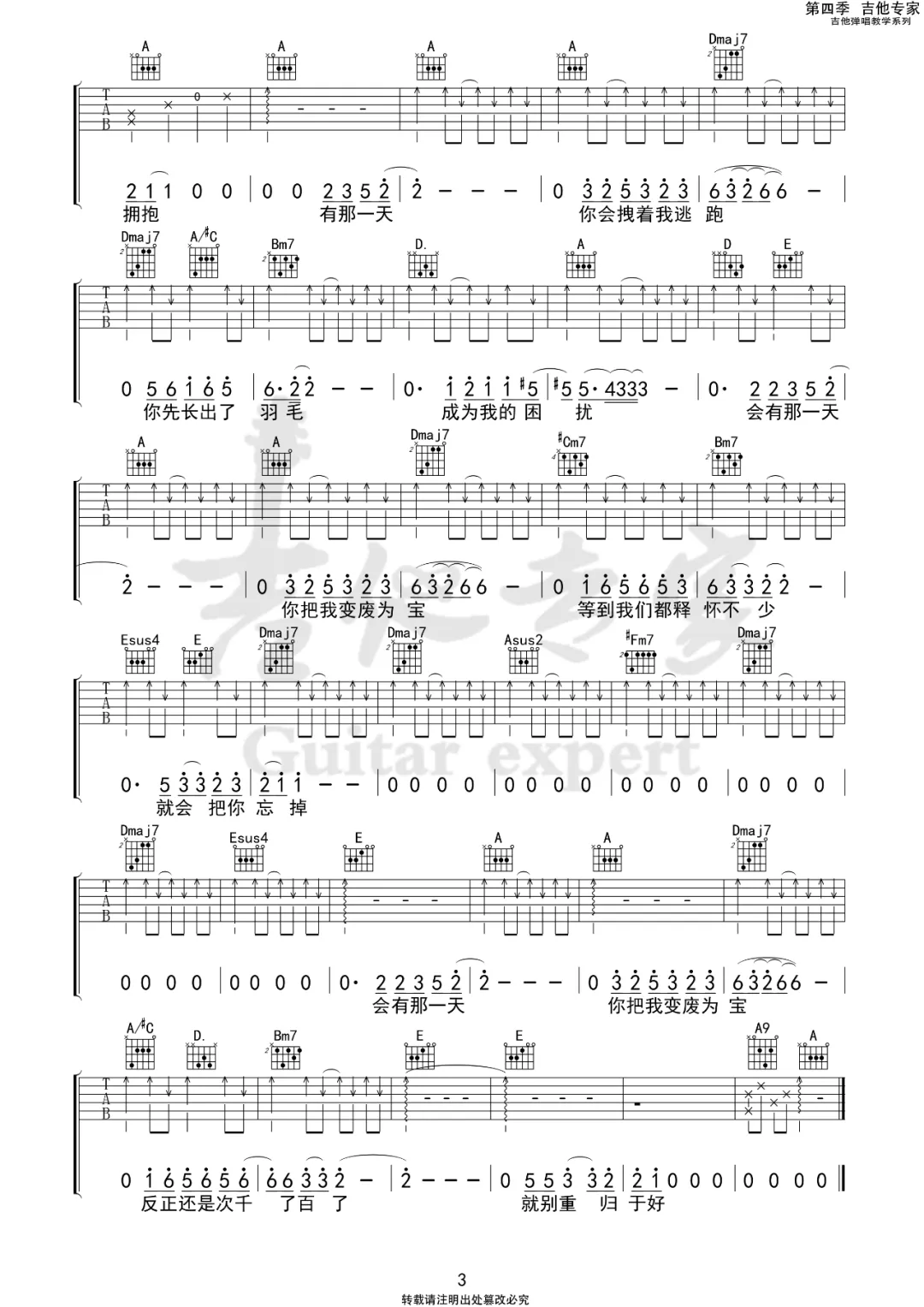 变废为宝吉他谱预览图