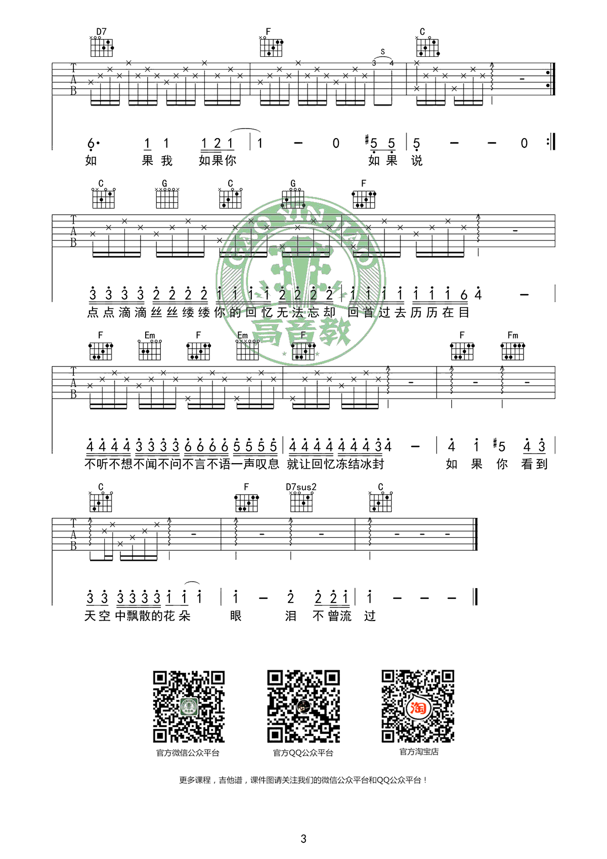 If-You吉他谱预览图