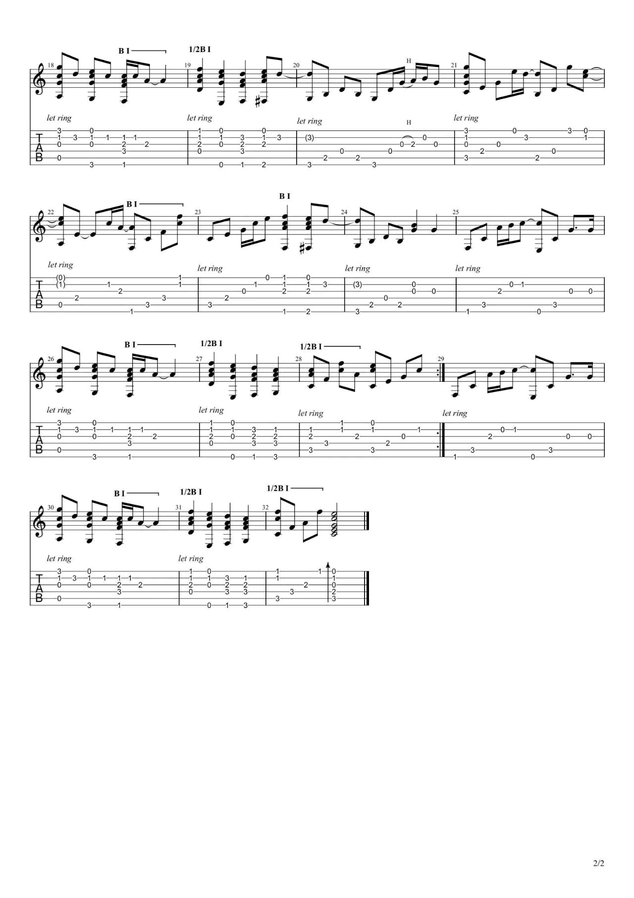 Can-You-Feel-The-Love-Tonight指弹吉他谱预览图