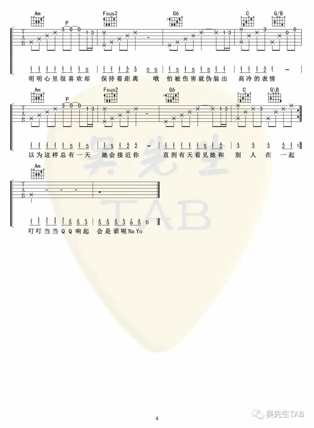东京不太热吉他谱预览图