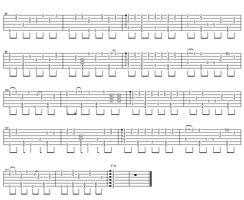 Lies指弹吉他谱预览图