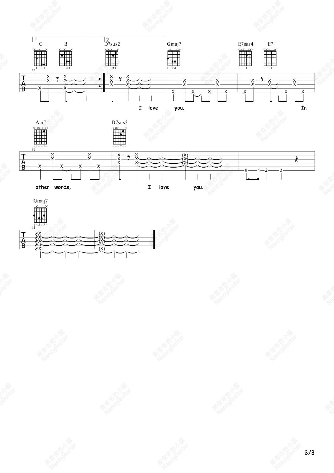 Fly-Me-To-The-Moon吉他谱预览图