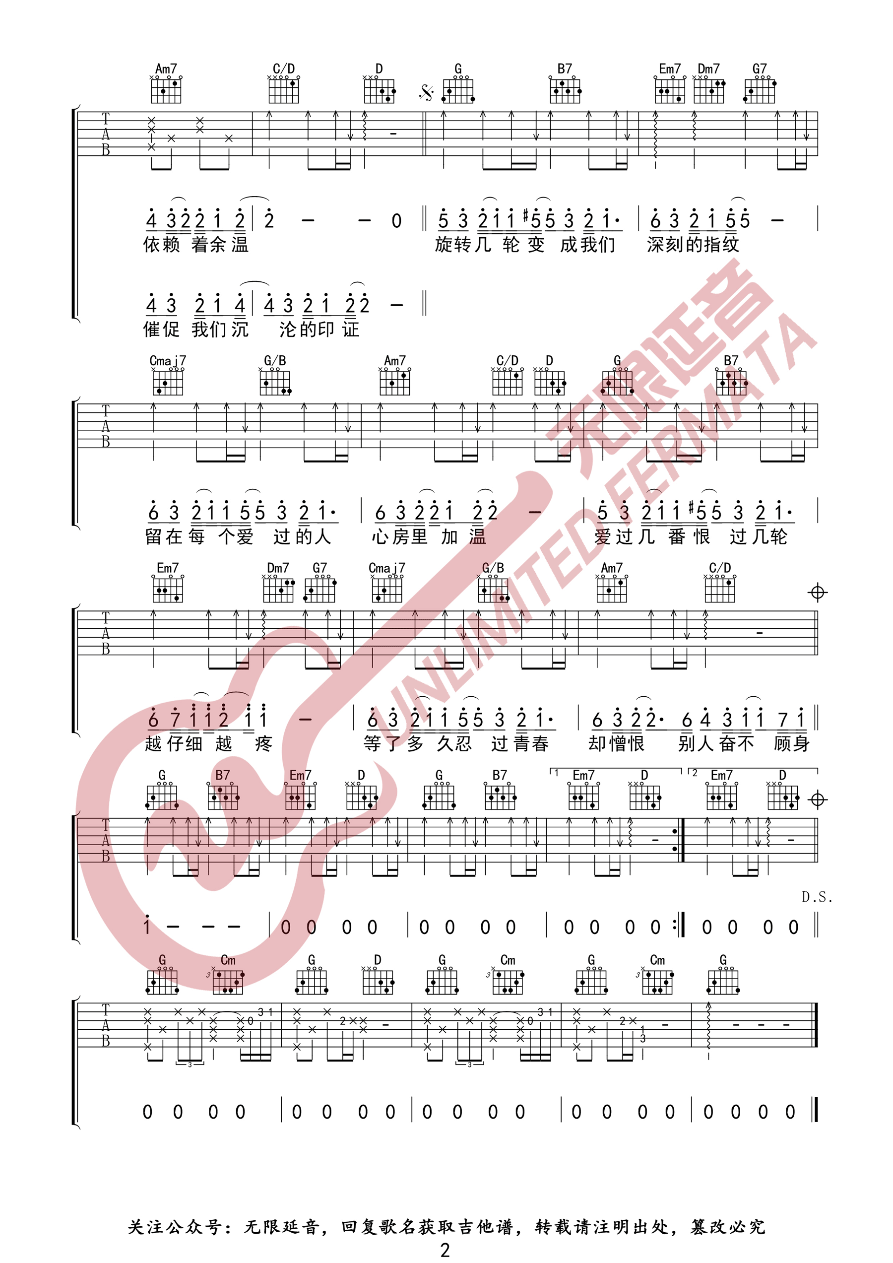 指纹吉他谱预览图