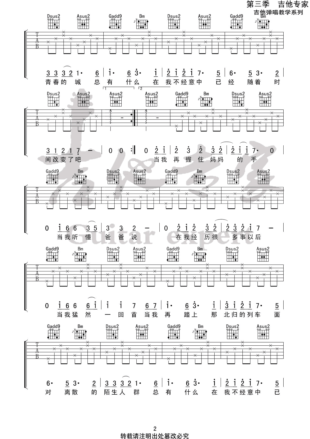这不是理想的歌吉他谱预览图