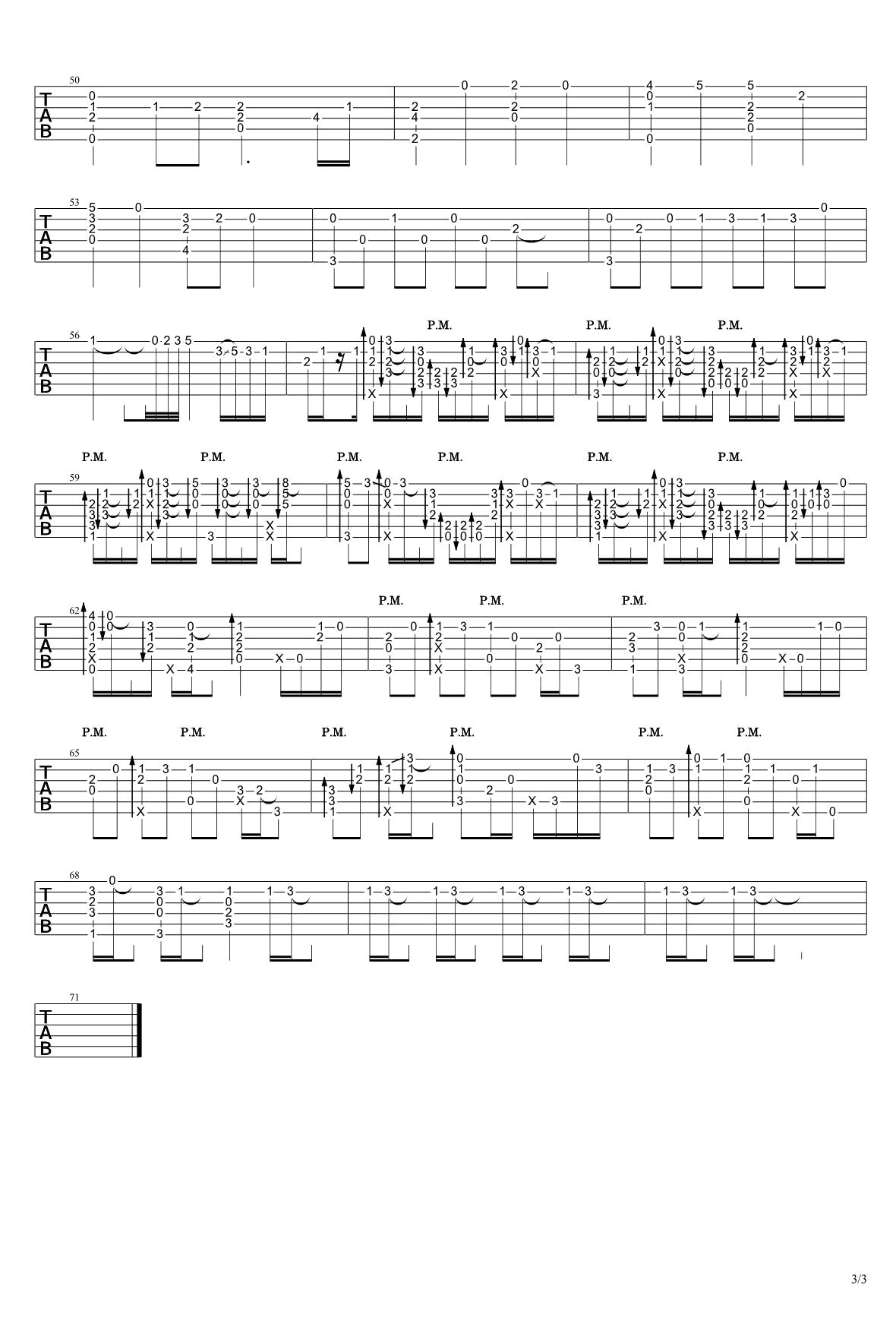 Lemon指弹吉他谱预览图