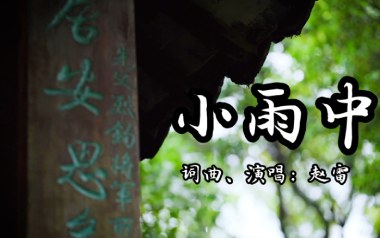 小雨中吉他谱_赵雷_C调指法原版弹唱六线谱_高清图片谱