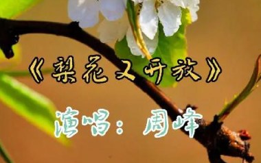 梨花又开放吉他谱_周峰_C调原版弹唱六线谱_高清图片谱