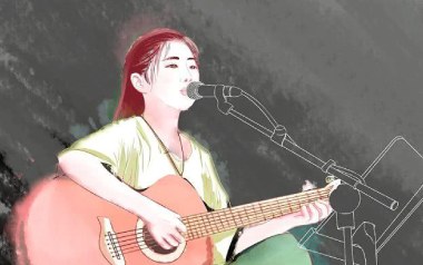 一只狗吉他谱_花粥/四四_G调原版弹唱六线谱_高清图片谱